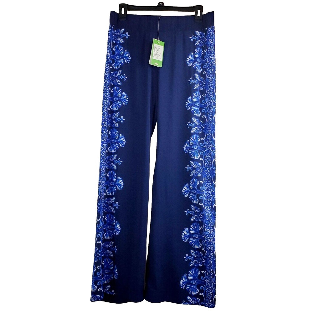 Lilly Pulitzer Pants Women's Small Blue/Navy Twice As Nice Engineered New Style